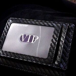FirstVIP Black Carbon Wallet